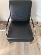 Lederen fauteuil, Huis en Inrichting, Fauteuils, Ophalen, Zo goed als nieuw, 75 tot 100 cm, 50 tot 75 cm