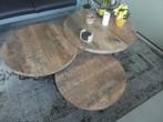 Lamulux  salontafels, 50 tot 100 cm, Minder dan 50 cm, Rond, Zo goed als nieuw
