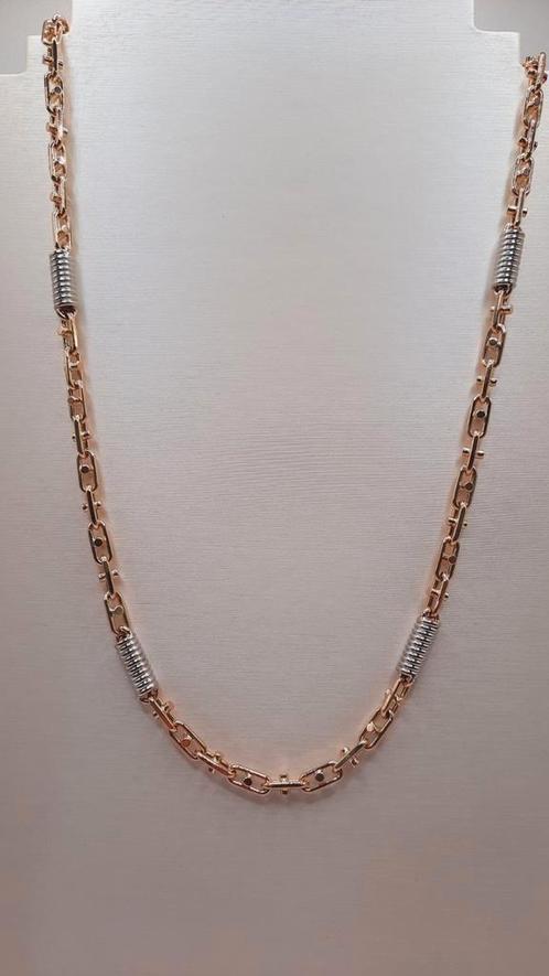 Gouden fantasie ketting 14kt, Sieraden, Tassen en Uiterlijk, Kettingen, Nieuw, Goud, Goud, Ophalen of Verzenden