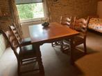 eetkamer tafel met stoelen, Huis en Inrichting, Tafels | Eettafels, Ophalen, Gebruikt, Eikenhout, 50 tot 100 cm