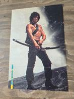 Jaren '80 Poster van Rambo II / Sylvester Stallone, Verzamelen, Ophalen of Verzenden, Zo goed als nieuw, Poster