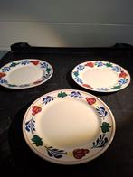 Boerenbont Borden Set, Gebruikt, Ophalen of Verzenden, Bord(en), Aardewerk