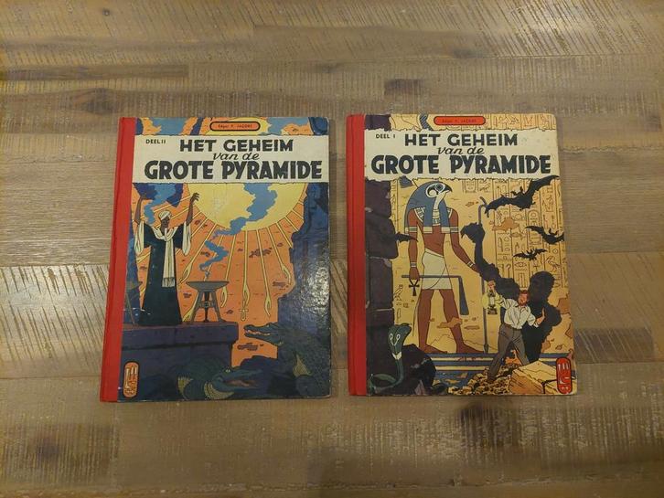 Het geheim van de grote pyramide deel 1 & 2 (1e dru, Boeken, Stripboeken, Zo goed als nieuw, Meerdere stripboeken, Ophalen of Verzenden