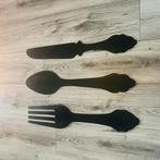 Groot houten bestek 78cm, Ophalen, Zo goed als nieuw, Hout