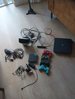 PS4 met 4 controllers + VR bril en een hele stapel spellen, Ophalen, Gebruikt, Met 3 controllers of meer