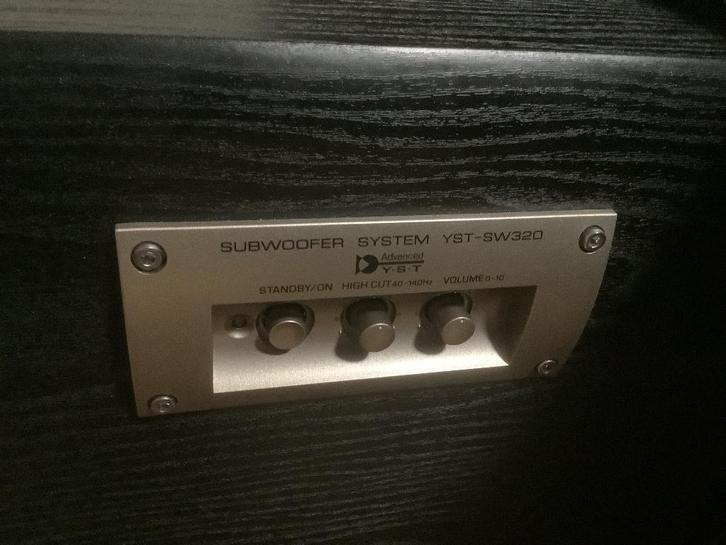 Yamaha YST-SW320 Subwoofer, Audio, Tv en Foto, Luidsprekers, Zo goed als nieuw, Subwoofer, 120 watt of meer, Overige merken, Ophalen