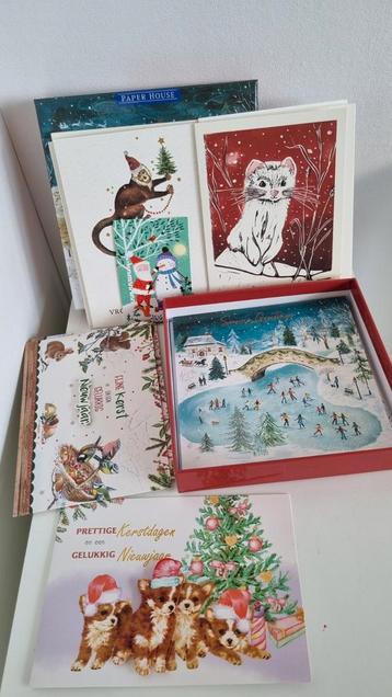 Kerstkaarten - 17 stuks beschikbaar voor biedingen