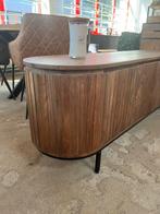 Magazijn leegverkoop tv meubel retro Remi mangohout ribbel, Nieuw, Ophalen of Verzenden, Info@wkhome.nl, Argonweg 20 Amersfoort
