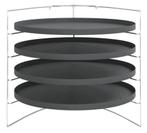 Pizzapannen 4 st met rek Ø 28 cm pizzarek GRATIS BEZORGD!, Verzenden, Nieuw