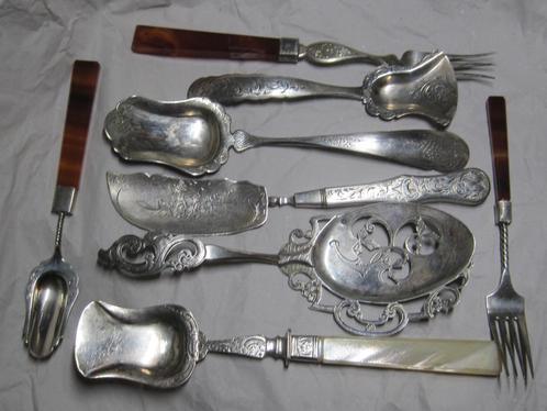 Antiek zilver collectie set van 8 stuk zilver Holland, Antiek en Kunst, Antiek | Goud en Zilver, Zilver, Ophalen