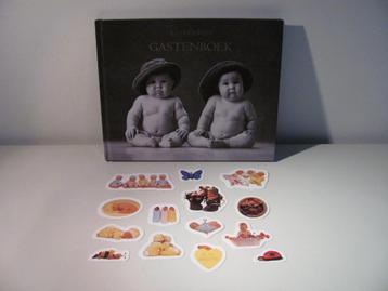 Anne Geddes gastenboek + baby stickers beschikbaar voor biedingen