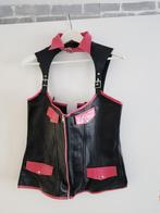 Leather corset zwart met roze, Kleding | Dames, Nieuw, Verzenden