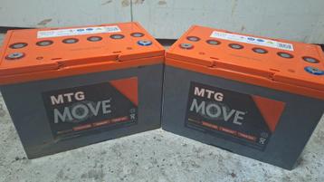 Set move mtg accu's 60ah 12v zgan beschikbaar voor biedingen