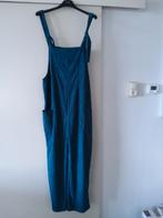 Petrolkleurige rib tuinpak, maat 42/44, verstelbaar, Blauw, Maat 42/44 (L), Ophalen of Verzenden, Lang