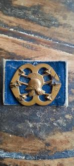 Oud Baret embleem Regiment Verbindingsdienst, Verzamelen, Militaria | Algemeen, Ophalen of Verzenden, Landmacht, Nederland, Embleem of Badge