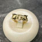 14 karaats gouden panter ring nieuw model kop panter, 20 of groter, Heer, Ophalen of Verzenden, Zo goed als nieuw