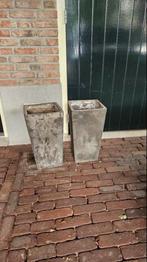 Stenen bloempotten, Tuin en Terras, Bloembakken en Plantenbakken, Ophalen, Steen, Gebruikt, Minder dan 60 cm