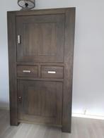 Massief eiken kast, Ophalen, Gebruikt, 100 tot 150 cm, Eikenhout