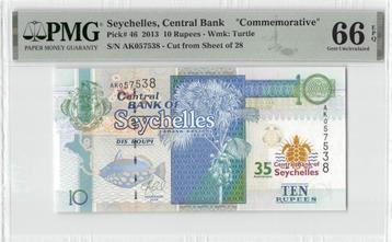 Seychelles 10 Rupees 2013 "35th Anniversary Central Bank  beschikbaar voor biedingen