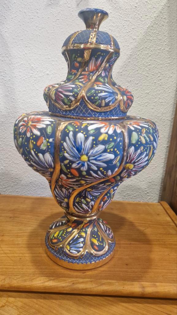 Henri Bequet Dekselvaas - Perfecte Staat!, Antiek en Kunst, Antiek | Keramiek en Aardewerk, Ophalen of Verzenden