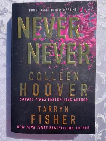 Boek Never Never Colleen Hoover English beschikbaar voor biedingen