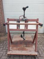Buitenboordmotor trolley ( bok)met electrische bbmotor., Ophalen, Zo goed als nieuw