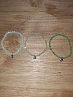 3 Biba armbandjes in groentint, Ophalen of Verzenden, Zo goed als nieuw, Groen, Overige materialen
