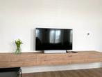 Zwevend televisiemeubel lade-klep-lade OP MAAT GEMAAKT, Eikenhout, Nieuw, Ophalen of Verzenden, Minder dan 100 cm