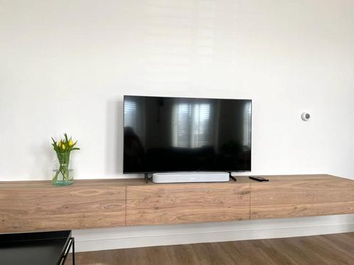 Zwevend televisiemeubel lade-klep-lade OP MAAT GEMAAKT, Huis en Inrichting, Kasten | Televisiemeubels, Nieuw, Minder dan 100 cm