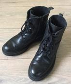 Zwarte leren gevoerde boots maat 37, Ophalen of Verzenden, Gedragen, Zwart