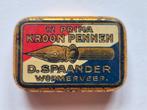 Kroonpennen blikje D.Spaander Wormerveer, Verzamelen, Blikken, Ophalen of Verzenden, Zo goed als nieuw, Overige