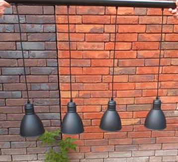 Eglo Industriële zwarte hanglamp 4 lichtpunten Ehv, geldrop  beschikbaar voor biedingen
