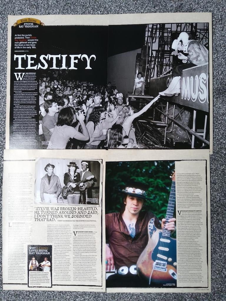 Stevie Ray Vaughan:  the early 80's, Ophalen of Verzenden, Zo goed als nieuw, Boek, Tijdschrift of Artikel
