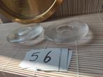 Iittala glazen Waxinelichthouders - set van 2 - Nappi, Gebruikt, Schaal, Rond, Ophalen of Verzenden