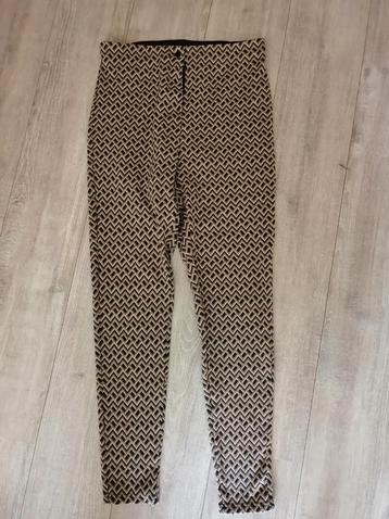 Norah bruine broek met print maat 42 44  beschikbaar voor biedingen