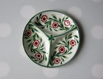 Porches Potterie 3-vaks schaaltje 21 cm, handwerk Portugal beschikbaar voor biedingen
