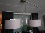 Hanglamp met 2 kappen, Huis en Inrichting, Lampen | Hanglampen, Ophalen, Gebruikt, Metaal, 75 cm of meer