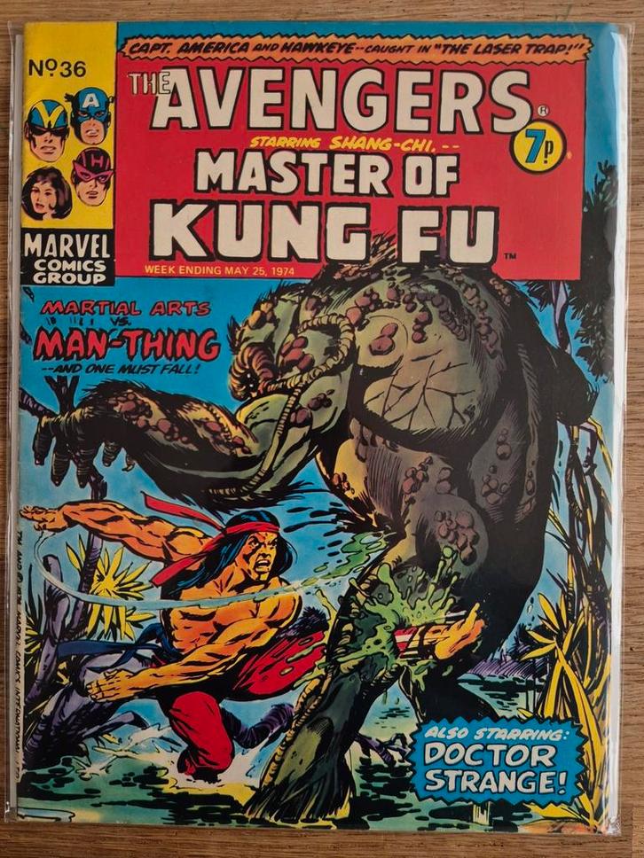 The Avengers UK #36 (1974), Boeken, Strips | Comics, Zo goed als nieuw, Eén comic, Europa, Ophalen of Verzenden