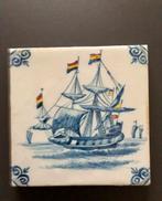 Tegel Makkum Tichelaar, afbeelding zeilschip., Ophalen of Verzenden