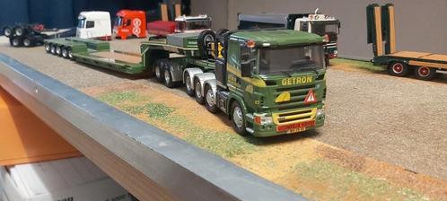Scania zwaartansport trekker met nooteboom euro dieplader ui, Hobby en Vrije tijd, Modelauto's | 1:50, Zo goed als nieuw, Bus of Vrachtwagen