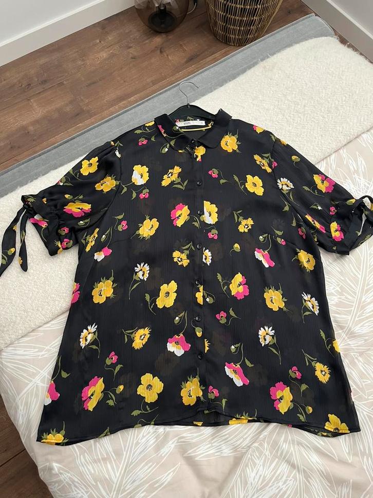 ZGAN! Mooie blouse van Steps maat 44!, Kleding | Dames, Tops, Zo goed als nieuw, Maat 42/44 (L), Zwart, Korte mouw, Verzenden