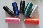 Raffia garen 7 rollen, Hobby en Vrije tijd, Borduren en Borduurmachines, Ophalen, Zo goed als nieuw, Handborduren, Borduurgaren of Zijde