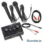 Complete karaoke mixer met echo en 2 microfoons, ., Nieuw, Ophalen of Verzenden, .