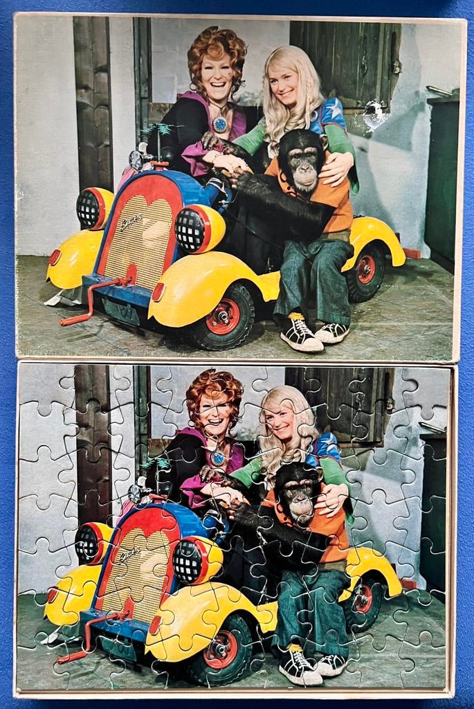 Vintage puzzel “Ti-Ta tovenaar” 63 stukjes, Ophalen of Verzenden, Minder dan 500 stukjes, Gebruikt