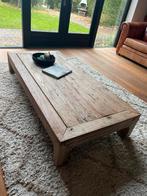 Robuuste houten salontafel opiumtafel, Ophalen, Gebruikt, 50 tot 100 cm, 150 tot 200 cm