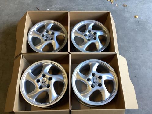 Porsche 911 996 Carrera / Boxster 986 17 inch velgen, Auto-onderdelen, Banden en Velgen, Velg(en), 17 inch, Personenwagen, Gebruikt