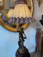 Prachtige bronze Moreau met lamp 1 m hoog, Antiek en Kunst, Ophalen, Brons