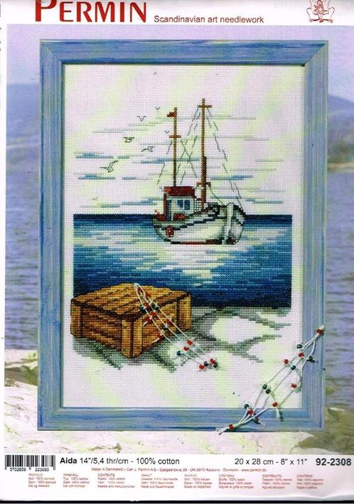 Cado permin borduurpakket, zeelandse schip 2308, Hobby en Vrije tijd, Borduren en Borduurmachines, Nieuw, Borduurpakket, Handborduren