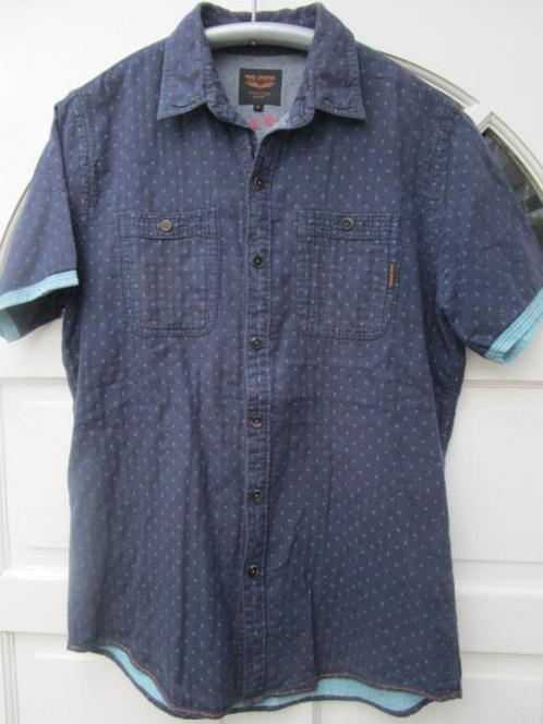 Modern zomers  PME Legend overhemd maat M, Kleding | Heren, Overhemden, Zo goed als nieuw, Halswijdte 39/40 (M), Blauw, Ophalen