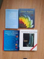 Diverse wiskunde boeken (lineair, analyse, differentiaal), Gelezen, Ophalen of Verzenden